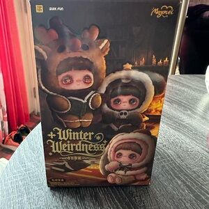 MayMei blind box plush figure. Winter Weirdness Series Plush- Ghost Puppy